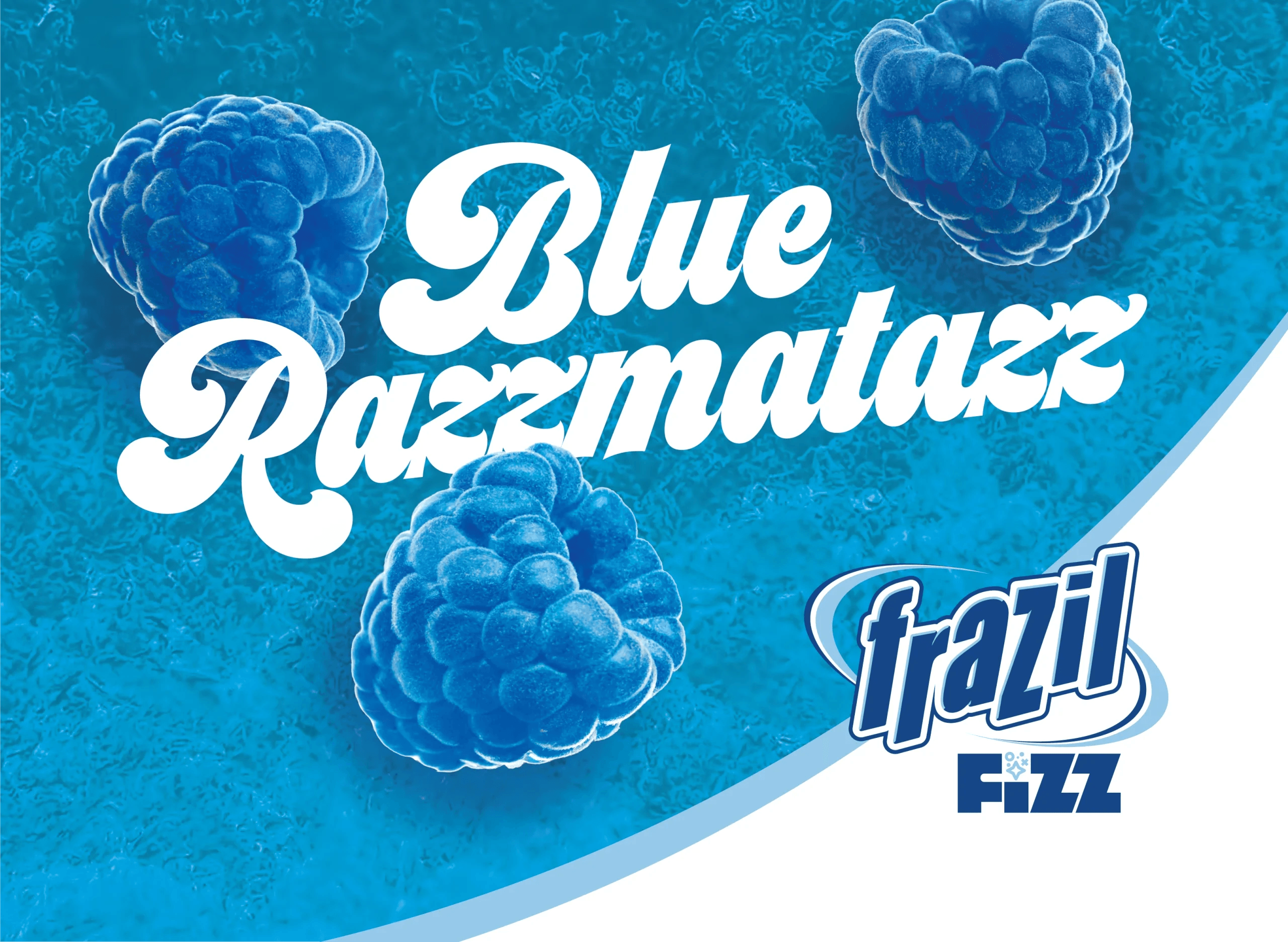 Blue Razzmatazz Fizz Flavor Card